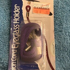 Vintage Eyeglass Holder. Fashion Cord Eyeglass Holder. Purple.